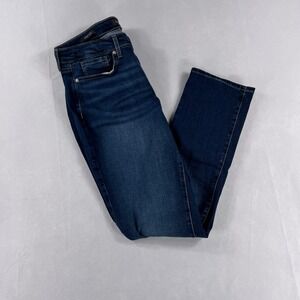 NYDJ Sheri Slim Jeans Lift‎ Tuck Technology Dark Wash Stretch Denim Size 12